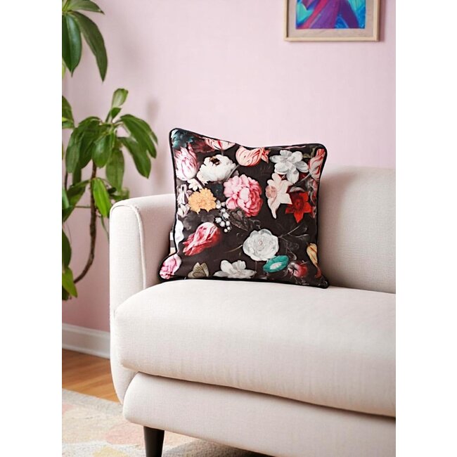 Sierkussen Velvet Flowers | 45 x 45 cm | Velvet/Polyester