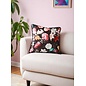 Velvet Flowers Kissenbezug | 45x45 cm | Samt/Polyester