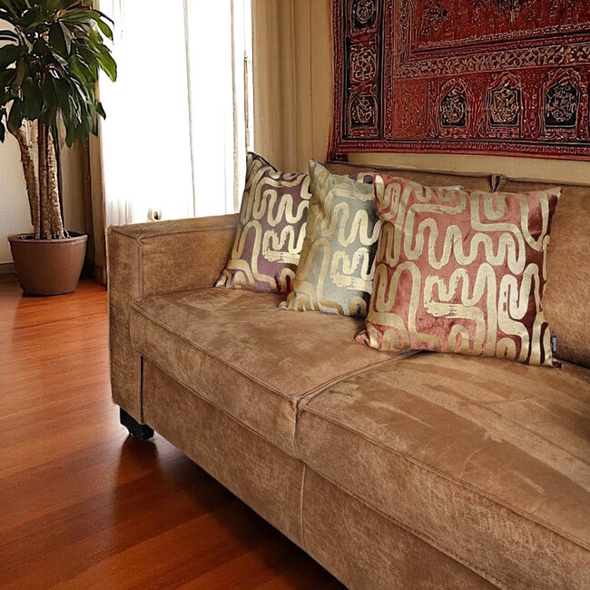 Naja Roest Kussenhoes | 45x45 cm | Velvet/Viscose