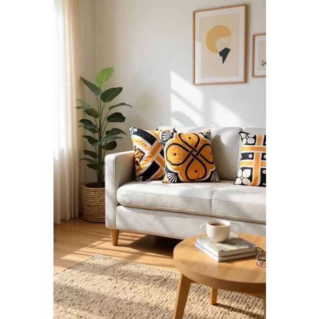 Ornament Tile #2 Kussenhoes | 45x45 cm | Katoen/Polyester