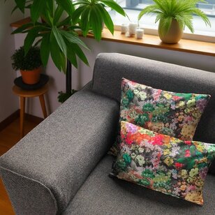 Velvet Flowers 1 Kussenhoes | 30x50 cm | Velvet/Polyester