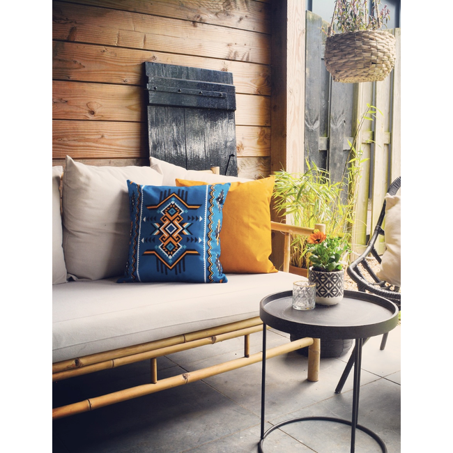 Ibiza Petrol - Outdoor Kissenbezug | 45x45 cm | Baumwolle