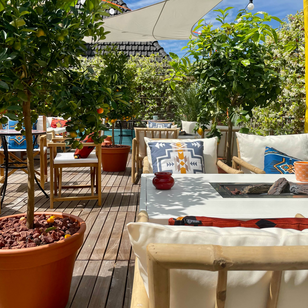 Ibiza Petrol - Outdoor Kussenhoes | 45x45 cm | Katoen