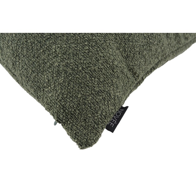 Bouclé Olivgrün Kissenbezug | 45x45 cm | Polyester