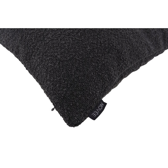 Bouclé Zwart | 45 x 45 cm | Kussenhoes | Polyester