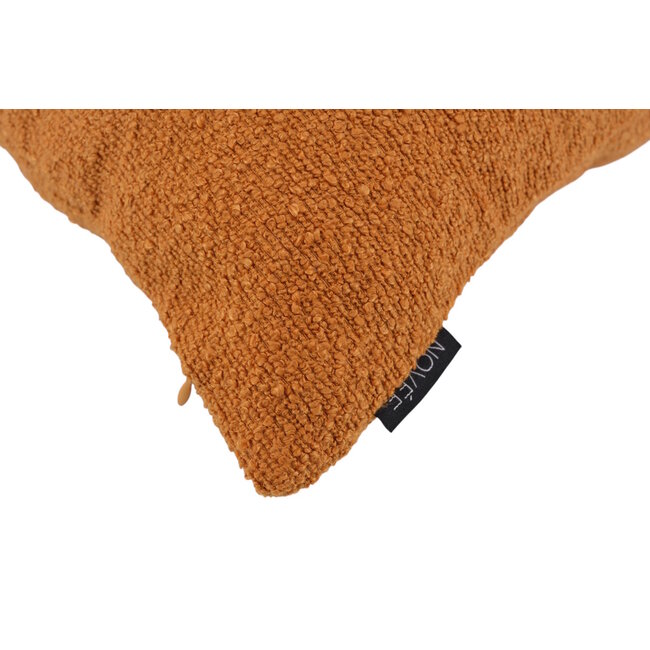 Bouclé Cognac Kissenbezug | 45x45 cm | Polyester