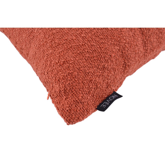 Bouclé Roodbruin Kussenhoes | 45x45 cm | Polyester