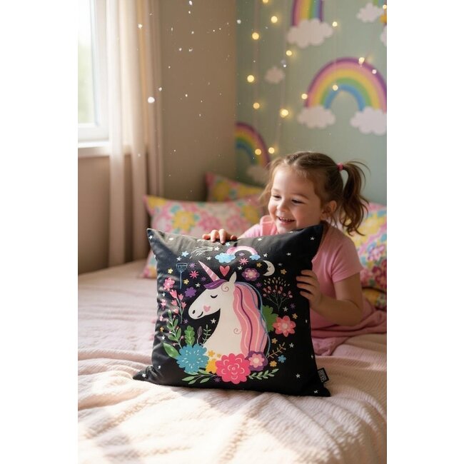 Unicorn/Eenhoorn #1 Kussenhoes | 45x45 cm | Katoen/Polyester
