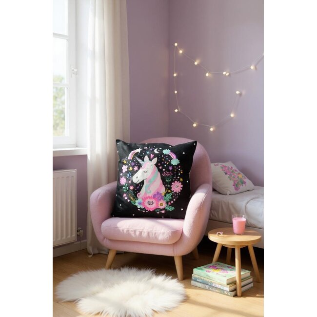 Unicorn/Einhorn #2 Kissenbezug | 45x45 cm | Baumwolle/Polyester