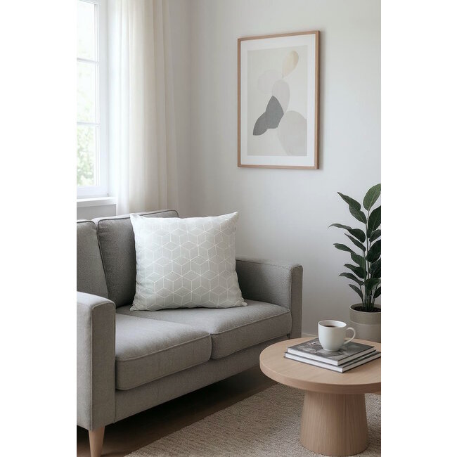 Sierkussen Geometric Mint | 45 x 45 cm | Katoen/Polyester