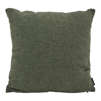 NOVÉE Sierkussen Bouclé Legergroen | 45 x 45 cm | Polyester