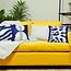 Royal Blue Abstract | 45 x 45 cm | Kussenhoes | Katoen/Linnen