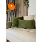 Velvet Olivgrün Kissenbezug | 30x50 cm | Polyester