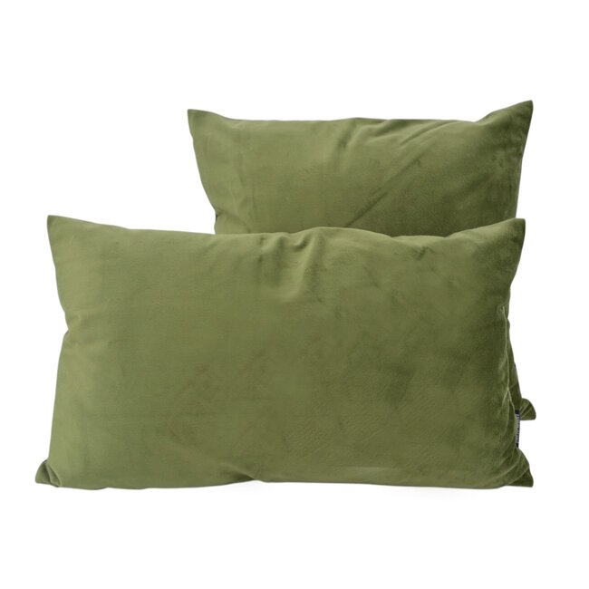 Velvet Olijfgroen Long | 30 x 50 cm | Kussenhoes | Polyester
