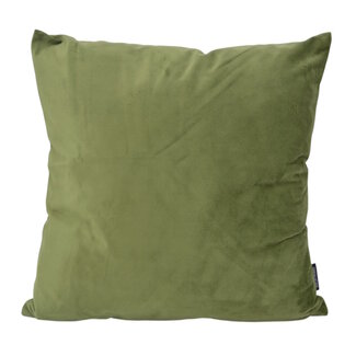 Gek op kussens! Velvet Olivgrün Kissenbezug | 45x45 cm | Polyester
