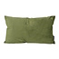 Gek op kussens! Velvet Olijfgroen Long | 30 x 50 cm | Kussenhoes | Polyester