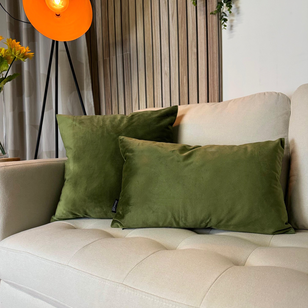 Sierkussen Velvet Olijfgroen Long | 30 x 50 cm | Velvet/Polyester