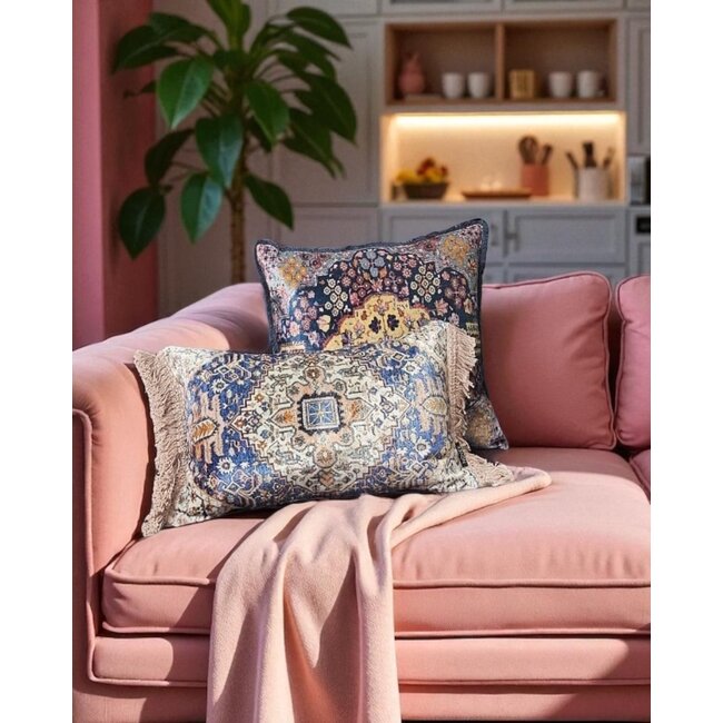 Persian Veda Kussenhoes | 45x45 cm | Viscose/Katoen