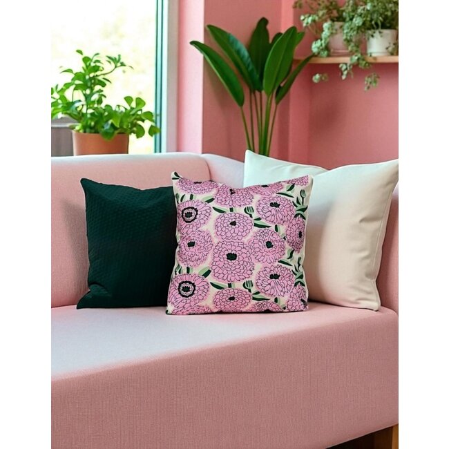 Fusion Flowers #4 | 45 x 45 cm | Kussenhoes | Katoen/Polyester