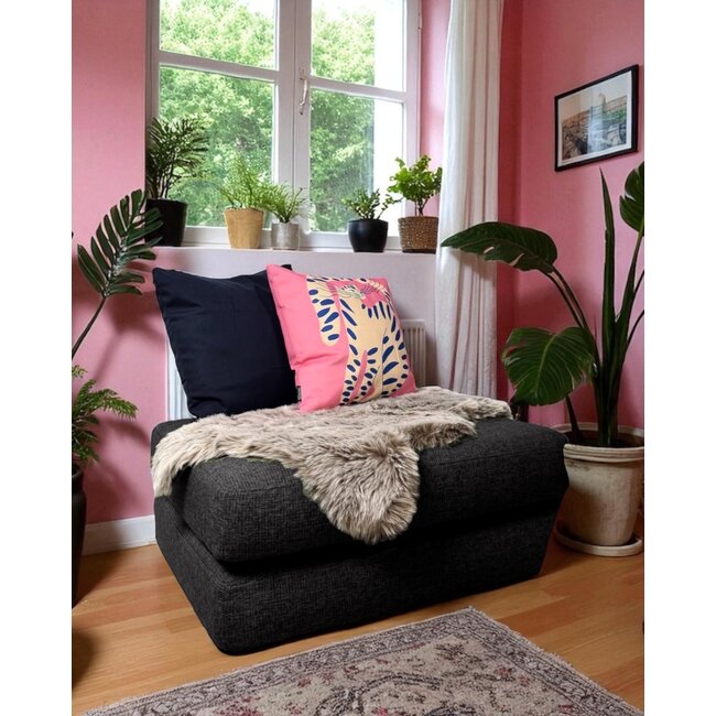 Pink Cat | 45 x 45 cm | Kussenhoes | Katoen/Linnen