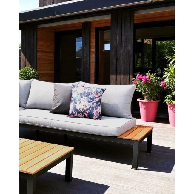 Floral Lila - Outdoor Kussenhoes | 45x45 cm | Katoen