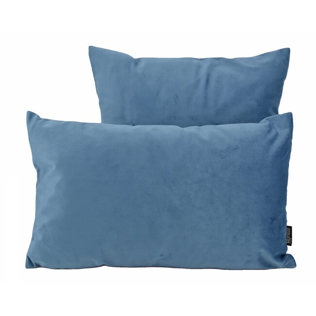 Velvet Blau Kissenbezug | 45x45 cm | Polyester