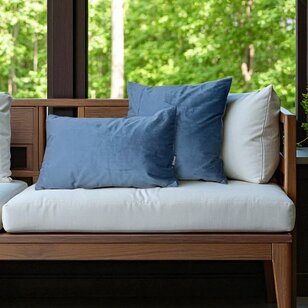 Sierkussen Velvet Blauw Long | 30 x 50 cm | Velvet/Polyester