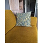 Abstracto Blauw/Geel Kussenhoes | 45x45 cm | Katoen/Polyester