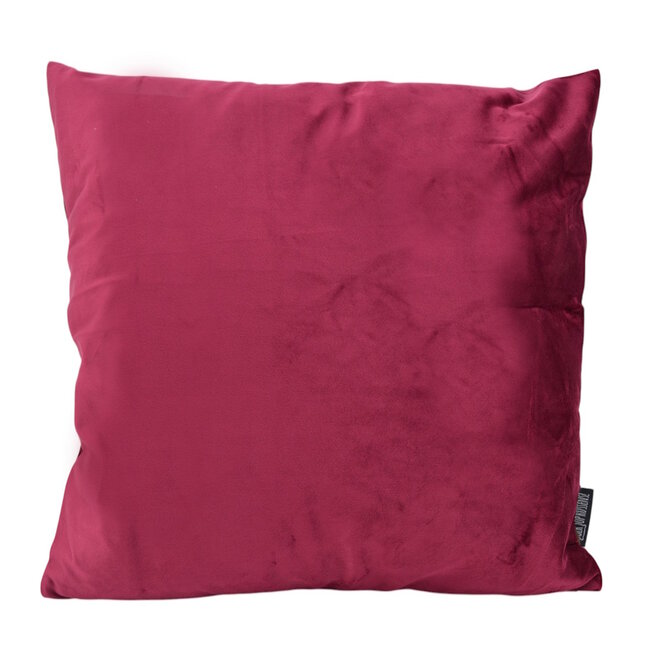 Sierkussen Velvet Wijnrood | 45 x 45 cm | Velvet/Polyester