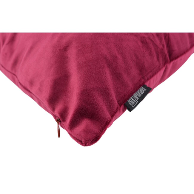 Velvet Wijnrood Kussenhoes | 45x45 cm | Polyester