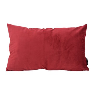Gek op kussens! Velvet Donkerrood Long | 30 x 50 cm | Kussenhoes | Polyester