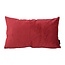 Gek op kussens! Velvet Donkerrood Long | 30 x 50 cm | Kussenhoes | Polyester