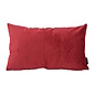 Velvet Donkerrood Kussenhoes | 30x50 cm | Polyester
