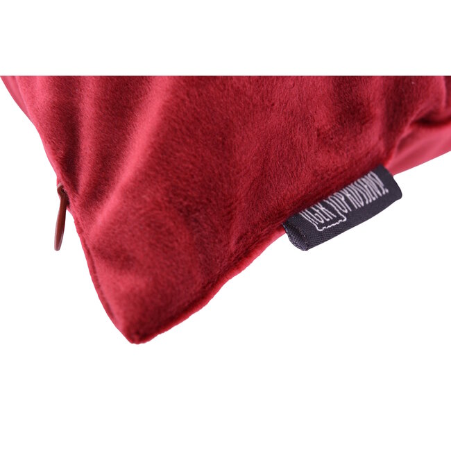 Velvet Dunkelrot Kissenbezug | 30x50 cm | Polyester
