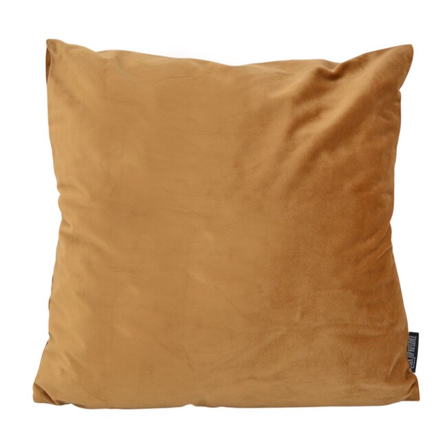 Velvet Goud / Bruin | 45 x 45 cm | Kussenhoes | Polyester