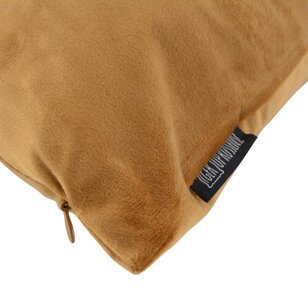 Velvet Goud/Bruin Kussenhoes | 45x45 cm | Polyester