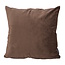 Sierkussen Velvet Donkerbruin | 45 x 45 cm | Velvet/Polyester