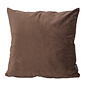 Sierkussen Velvet Donkerbruin | 45 x 45 cm | Velvet/Polyester
