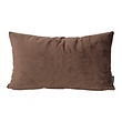 Velvet Donkerbruin Kussenhoes | 30x50 cm | Polyester