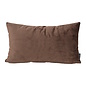 Velvet Donkerbruin Kussenhoes | 30x50 cm | Polyester