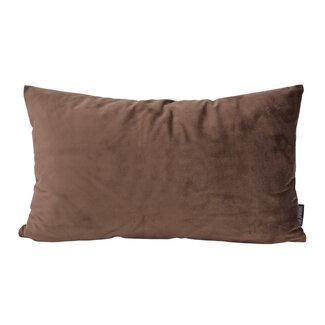 Gek op kussens! Sierkussen Velvet Donkerbruin Long | 30 x 50 cm | Velvet/Polyester