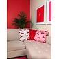Uni Rood Kussenhoes | 45x45 cm | Katoen/Polyester