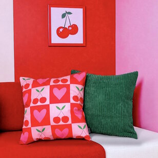 Corduroy Groen Kussenhoes | 45x45 cm | Polyester
