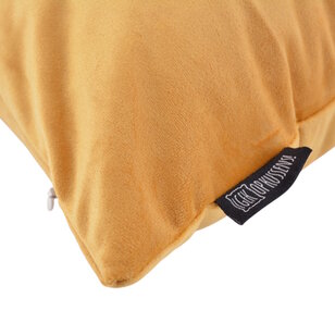 Velvet Okergeel Kussenhoes | 30x50 cm | Polyester