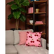 Uni Roze Kussenhoes | 45x45 cm | Katoen/Polyester