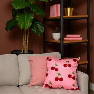 Pink Cherry Kussenhoes | 45x45 cm | Katoen/Polyester