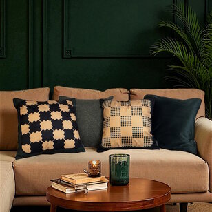 Velvet Intens Donkergroen Kussenhoes | 45x45 cm | Polyester