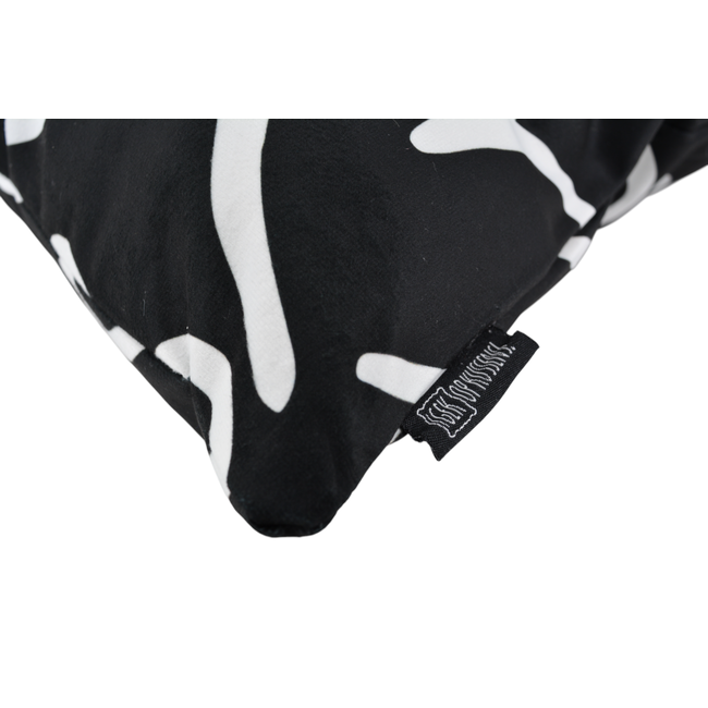 Hartjes Zwart Kussenhoes | 45x45 cm | Katoen/Polyester