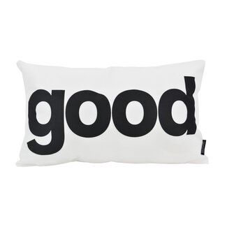 Gek op kussens! Good Weiß Kissenbezug | 30x50 cm | Baumwolle/Polyester