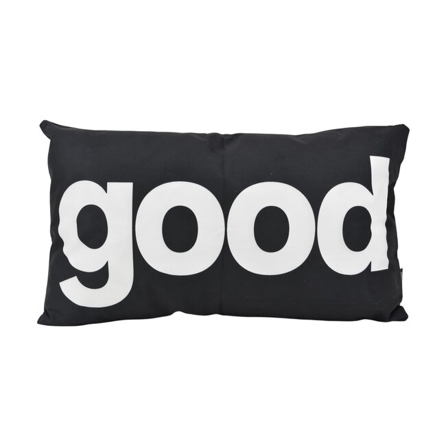 Good Zwart | 30 x 50 cm | Kussenhoes | Katoen/Polyester